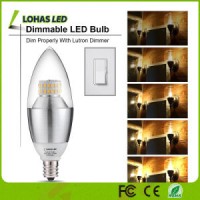 Dimmable E12 E14 E27 3W 5W 6W 7W LED Candle Bulb Light with Ce RoHS UL