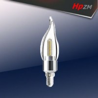 2W Filament Candle Bulb with Tail LED Light