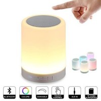 Outdoor Camping Bluetooth Speaker LED Touch Night Light Smart Music Lamp