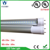 T8 LED Tube 4FT 18W 110V with R17D Base to Replace Fluorescent Lamp