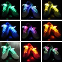 Multi-Color Neon LED Shoe Laces Strap Glow Stick Light Shoelaces