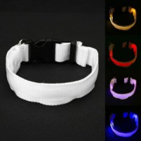 USB LED Adjustable Flashing Night Safety Light Pet Dog Collar