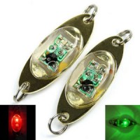 Green Blue Red LED Deep Drop Underwater Eye Shape Fishing Squid Fish Lure Light Flashing Bait Light