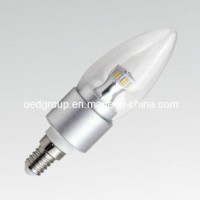 E14 C35 3014SMD 6W LED Candle Light with Clear or Milky Glass Cover