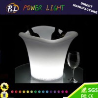 Cordless Rechargeable LED Flashing Ice Bucket with Remote Controller