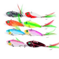 11g 6cm Mix Color Fishing Bait Metal Vib Golden Spoon Lure