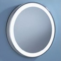 Round LED Mirror with 304 Stainless Steel Frame in Chrome