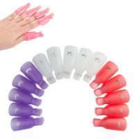 10 PCS/Lot Gel Polish Remover UV Nail Degreaser Nails Soak off Cap Clip