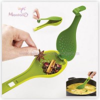 Tableware Plastic PP Flavoring Spice Soup Spoon with Cover