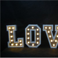 Love Word Light with LED Christmas Decoration Wood Light