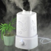 Aromatherapy Carve Design LED Night Light Ultrasonic Air Humidifier