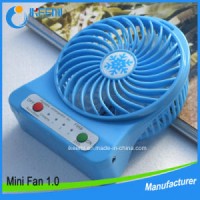 Hot Selling Mini USB Fan Table Rechargeable Fan with Lithium Battery Portable Fan