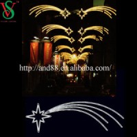 Street Christmas Decoration Fireworks Light Lamppost Motif Lights