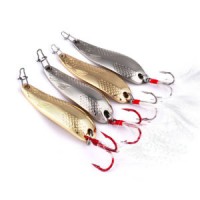 10g 20g Vib Metal Golden Silver Fishing Lure Spoon