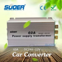 Suoer DC 24V to DC 12V Power Supply 60A Power Supply Converter (SE-60A)