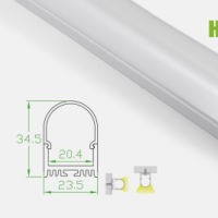 Hh-P044-PC Surface Mounted LED Aluminum Profiles