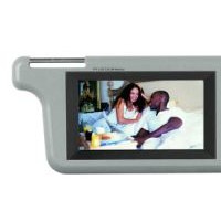 Left or Right 7" Car Sun Visor Monitor 2 Channel Video for DVD Player and Car Rearview Camera