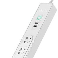 WiFi Smart Power Strip with 2 USB Ports and 4 Smart AC Plugs for Multi Outlets Compatible with Alexa