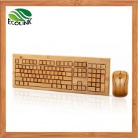 Bamboo Keyboard and Mouse Wireless Keyboard Bamboo