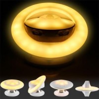 USB Rechargeable Motion Sensor Night Light  UFO LED Infrared Human Body Induction Lamp 360 Degree Ro