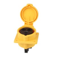 (3031602) IEC309 Outdoor Waterproof IP44 2/3/4/5 Phase Electrical Power Mennekes Type Straight Flang