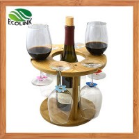 Natural Bamboo Wine Holder Wine Display Rack