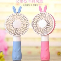 Portable Princess Rabbit Mini USB Hand-Held Fan Handy Fan