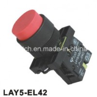 Lay5-EL42 Spring Return Convex Push Button