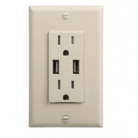 Factory Kls1029 American Standard USB Wall Socket 125V 15A USB Output 5V2a