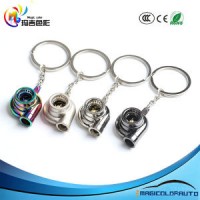 Real Whistle Sound Turbo Keychain Spinning Turbine Key Chain Ring Keyring Keyfob