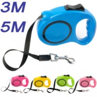 3m 5m Automatic Adjustable Retractable Extending Walking Dog Lead Pet Dog Leash