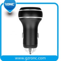 New Arrivals Dual USB Port Car Charger with Safe Hammer