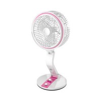 Summer Air Cooling Fan Portable Emergency Lights Rechargeable Mini Table Fan with Light