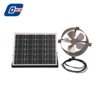 20W 12in Stainless Steel Solar Powered Gable Ventilation Fan