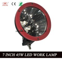 7 Inch 45W LED Work Lamp with Flood Beam in 6000k for Jeep  Boat  SUV (HA-R45W)