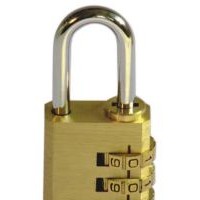 Brass Combination Password Brass Square Type Plated Iron Padlock with 3 or 4 Dig Digtals