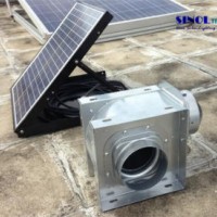 30W Solar Powered Centrifugal Pipeline Air Blower  for Ceiling with 30W 9.6ah Built-in Lithium