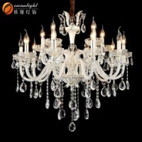 Classic Cognac Crystal Candle Chandelier Pendant Light Om88033c