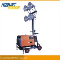 Silent Portable Push Handle Diesel Mobile Lighting Tower