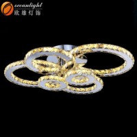 LED Hotel Hall Modern Round Chandelier Lighting