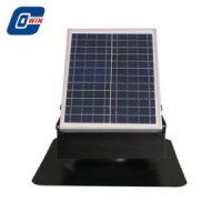 20W 9in Stainless Steel Solar Powered Adjustable Attic Ventilator Fan with Battery