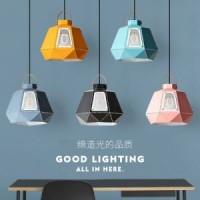 Modern Macaron Colorful Aluminum Ceiling Pendant Lamp