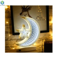 Double Mirror Face LED Motif Light with Moon Starshape