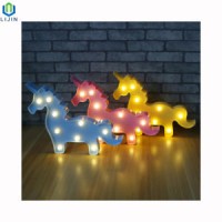 Unicorn Motif Night Lamp LED Light for Decoration