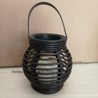 Rattan Sphere Candle Lantern