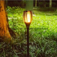 2018 New Design High Quality and Big Lumen Solar Flame Lamp Flame LED Solar Garden Light