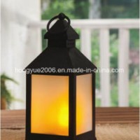 Remoted Control Plastic New Flame LED Candle Lantern