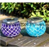 Glass Solar Table Light Mosaic Glass Ball Garden Lights Color Changing Create Romance Wireless Water