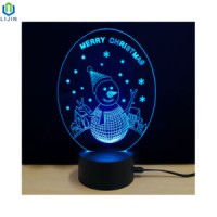 Chiristmas Gift Decoration 3D LED Night Light