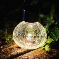 New Design Solar Hanging Crack Ball Garden Solar Lamp for Outdoor